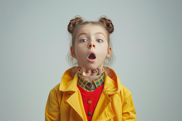 Ragazza con il cappotto giallo