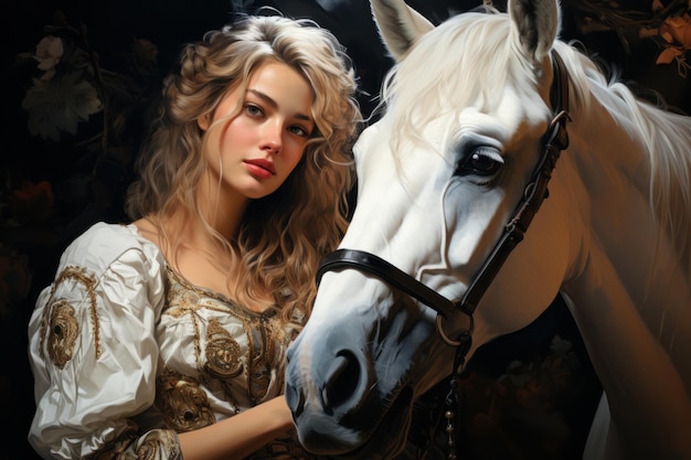 ragazza con il cavallo