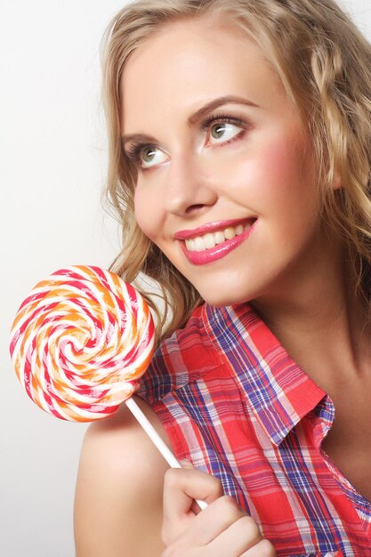 Ragazza con lolipop