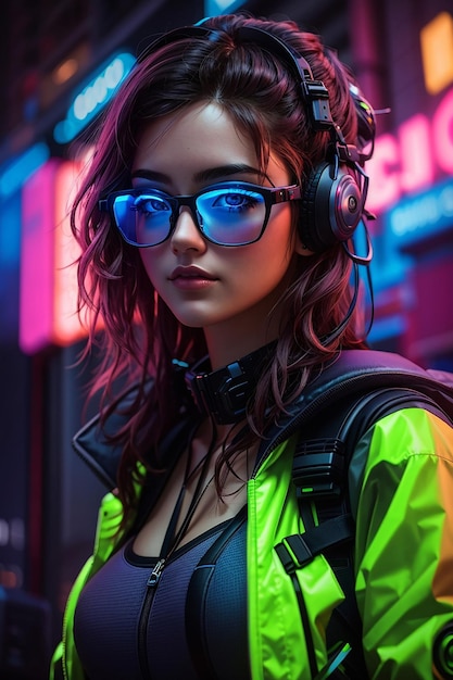 ragazza cyberpunk bella fullarmored dal 3030