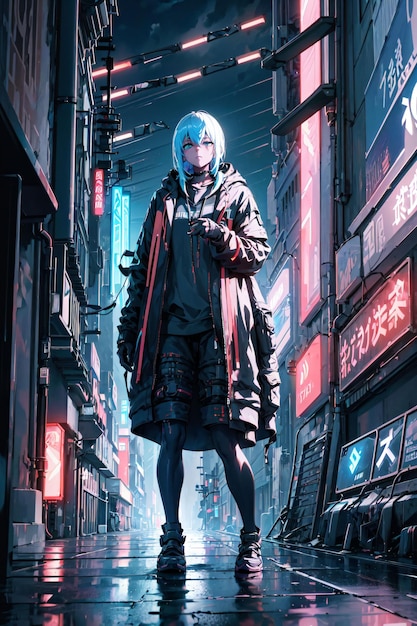 Ragazza cyberpunk