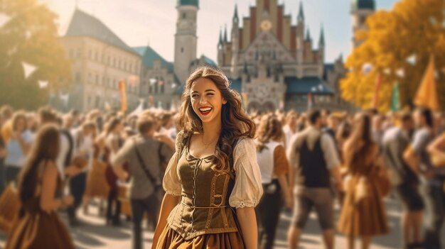 ragazza dell'Oktoberfest