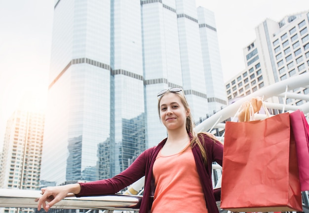 Ragazza dello shopping