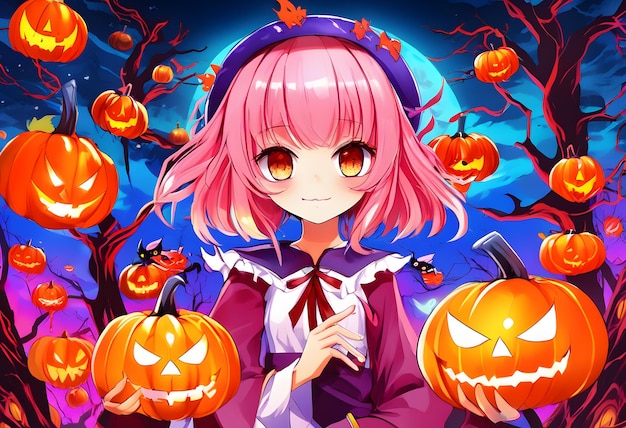 Ragazza di Halloween Anime