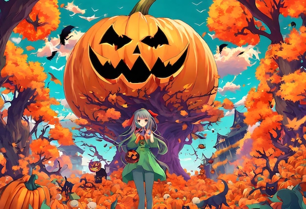 Ragazza di Halloween Anime