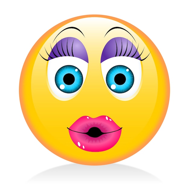 Ragazza donna emoji gialla