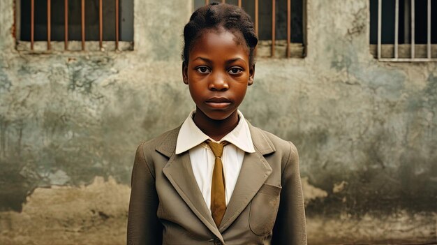 ragazza in uniforme scolastica