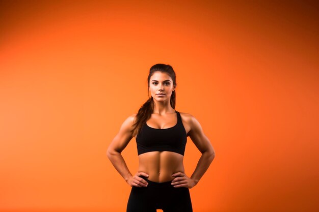 Ragazza pronta per la palestra.