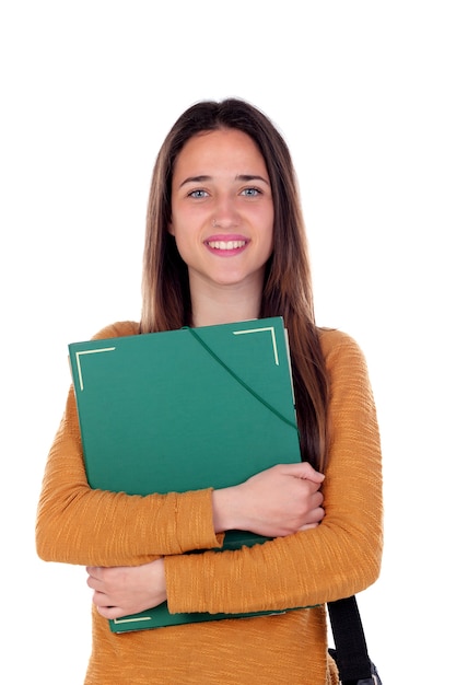 Ragazza studentessa adolescente