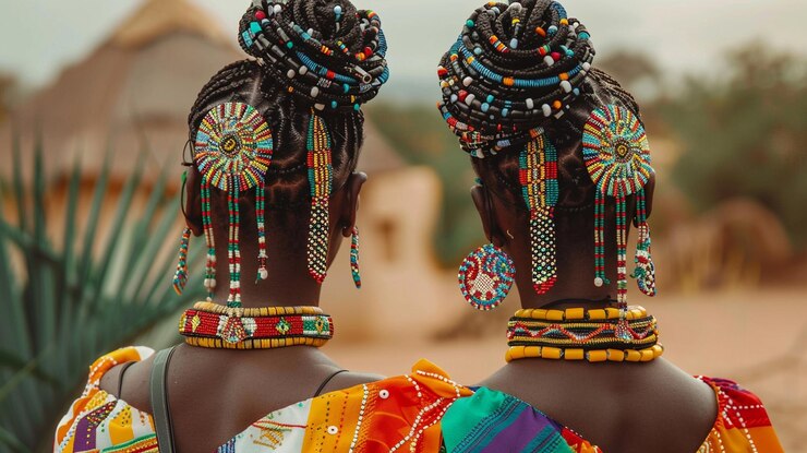 Ragazze con capelli a trecce africane