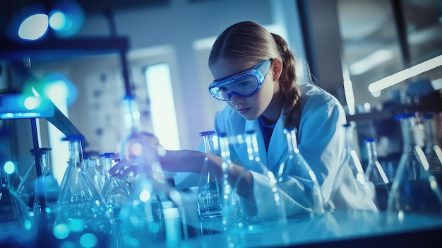 Ragazze superstar della scienza in laboratorio