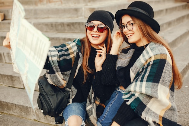 ragazze turistiche