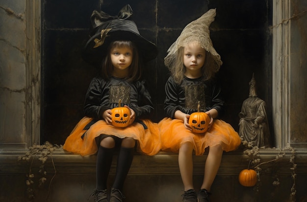 ragazze vestite per Halloween