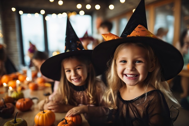 Ragazzini ad una festa di Halloween