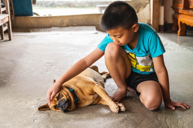 Ragazzo e il suo cane