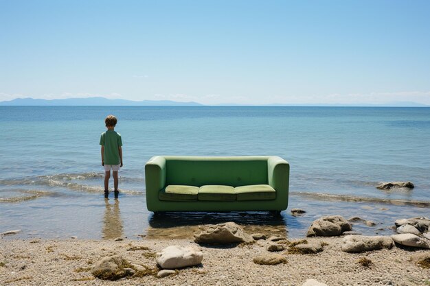 Ragazzo in vacanza estiva