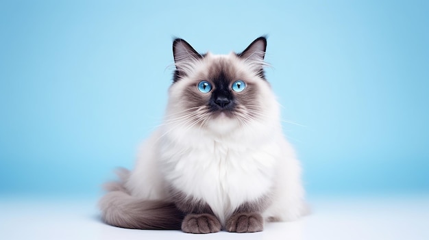 Ragdoll Cat Full Body Foto Illustrazione