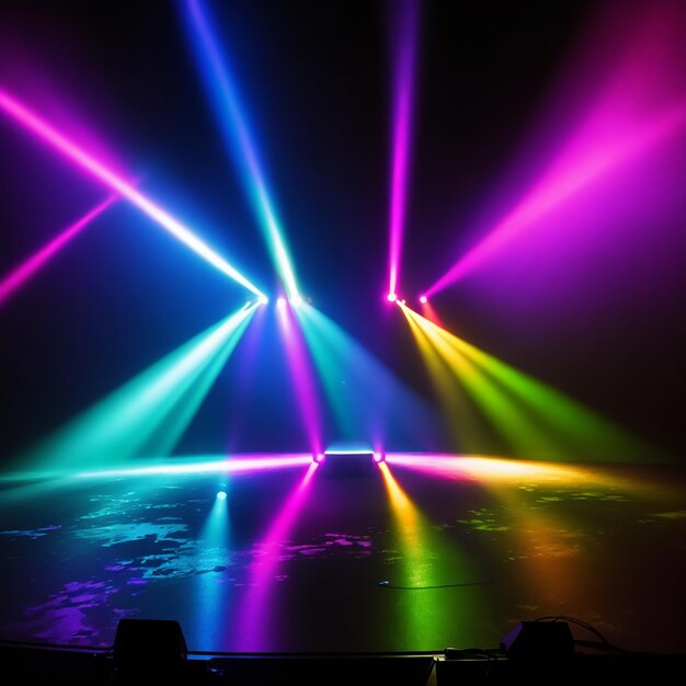 Raggi di luce RGB spot scenici luminosi