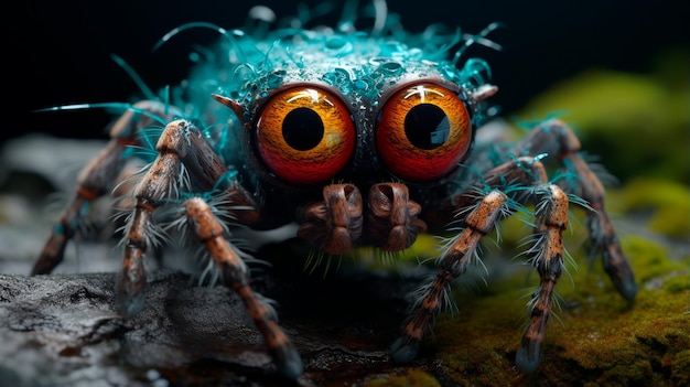 ragno con occhi di ragno