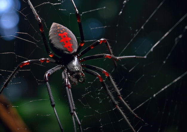 Ragno vedova nera Latrodectus