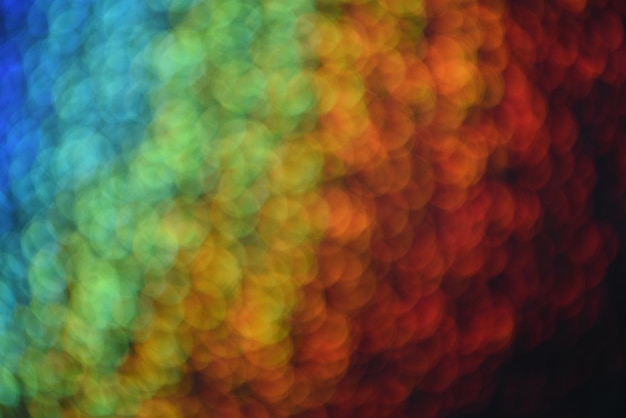 Rainbow blur flare bokeh sfondo astratto rainbow bokeh con grandi cerchi multicolori mio usato come