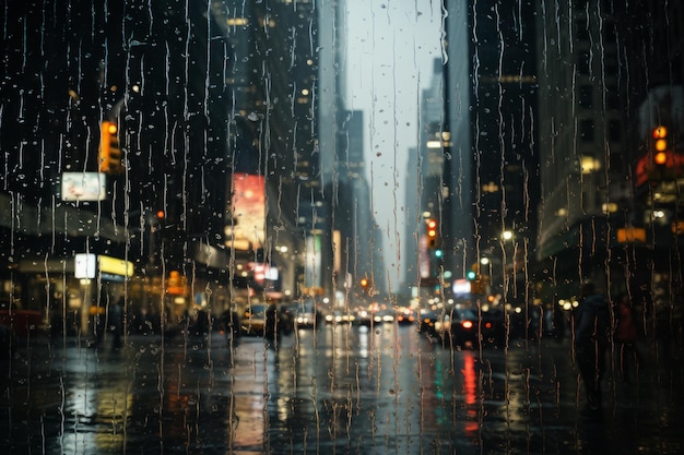 Raining City Luce naturale IA generativa