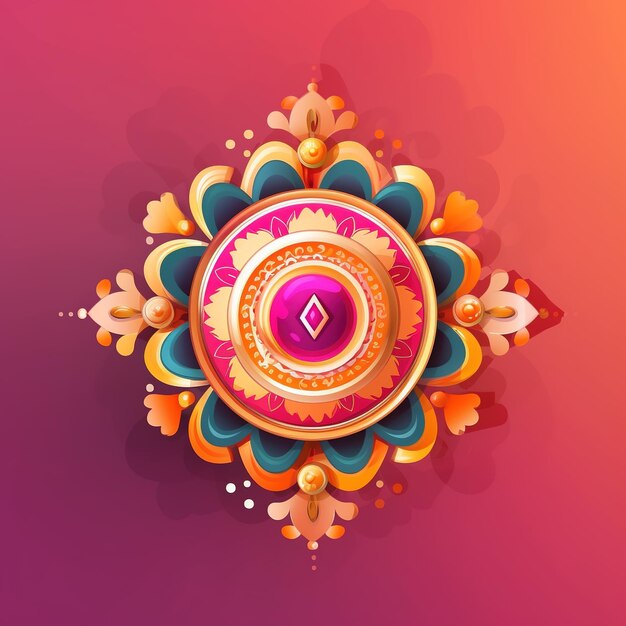 Rakhi Festival Background Design con Creative Rakhi Illustration Ai Generated