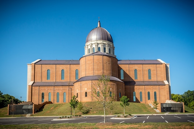 Raleigh North Carolina USA Costruzione della Cattedrale del Santo Nome di Gesù