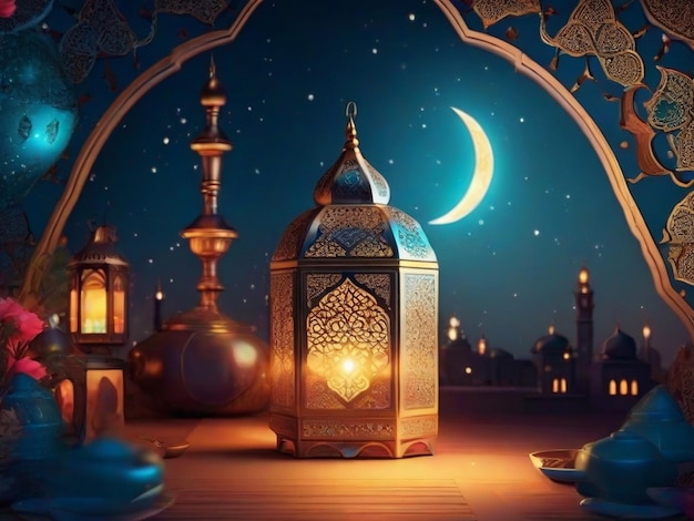 Ramadan background design Il suo giorno di celebrazione musulmana Happy EidUlAjha day