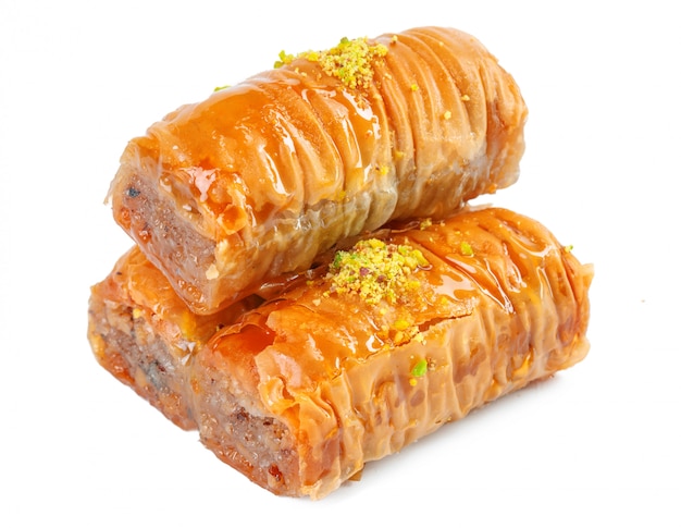 Ramadan Dessert Baklava turco isolato