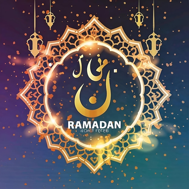 Ramadan effetto luce colorato Immagine di sfondo