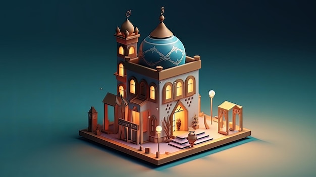 Ramadan Il nono mese del calendario islamico Osservato dai musulmani di tutto il mondo come Un mese di digiuno, preghiera, ripercussioni sulla società Mese che commemora i primi versi del Profeta Muhammad ai arte generata