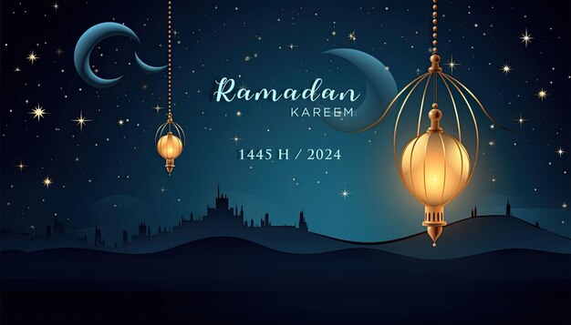 Ramadan kareem Annunci creativi per i social media poster banner modello di biglietto di auguri