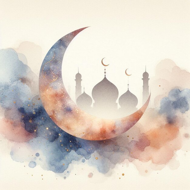 Ramadan Kareem design di saluto con islamico