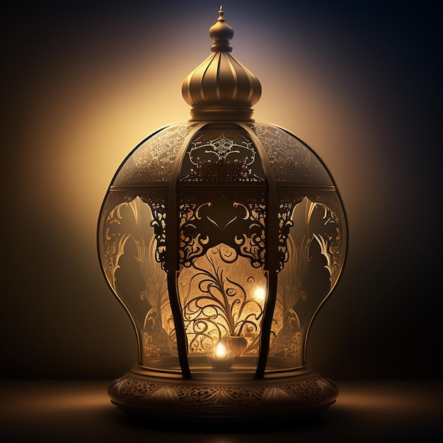 ramadan kareem e eid mubarak con moschea e lanterne