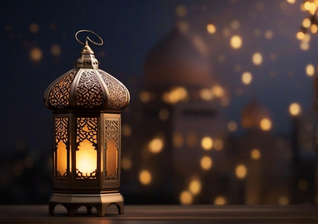 Ramadan Kareem Eid Mubarak sfondo Ai generato