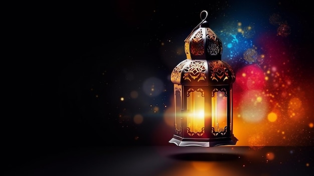 Ramadan Muslim Holiday Background Ai generativo