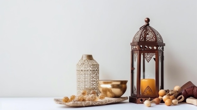 Ramadan Muslim Holiday Background Ai generativo