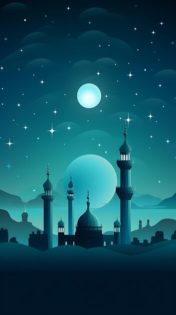Ramadano kareem carta da parati tradizionale islamica per dispositivi mobili