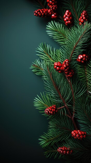 rami di abete coni di pino decorazione dell'albero di Natale promozione poster vendita sconto