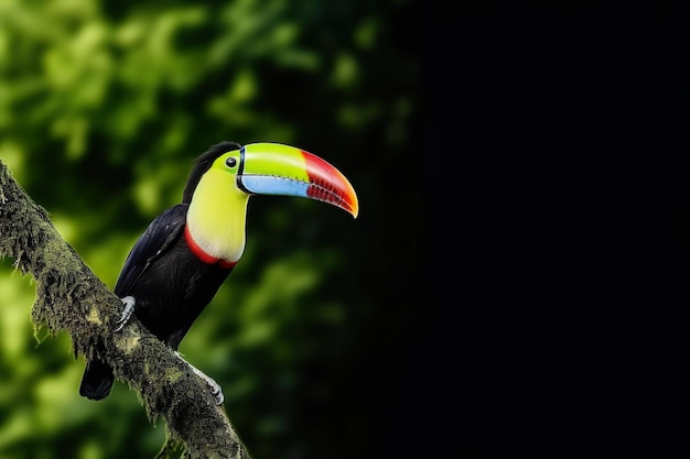 Ramphastos sulfuratus Tucano dal becco a chiglia