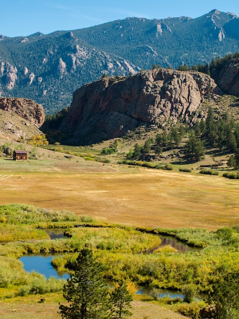 Ranch con flusso di pesca a mosca in Colorado.