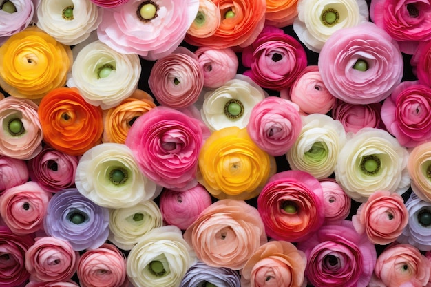 Ranunculus come sfondo