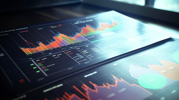 Rapporti e grafici finanziari aziendali