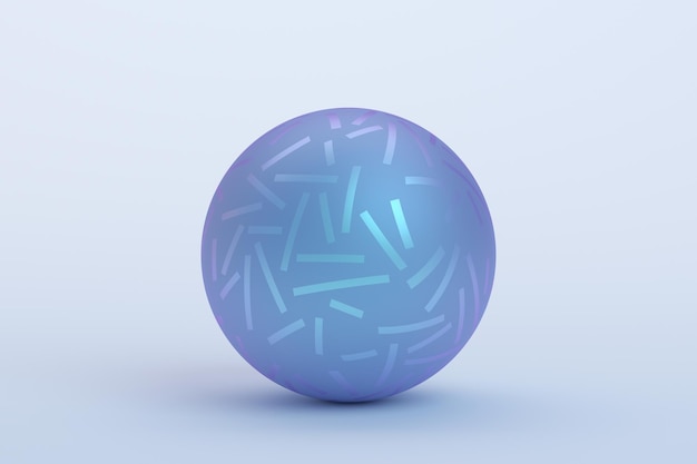 Rappresentazione 3D astratta della sfera