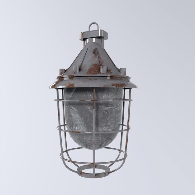 Rappresentazione 3d Di Vecchia Lampada