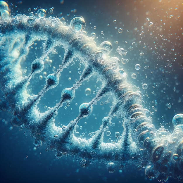 rappresentazione grafica che simula la doppia elica del dna 1