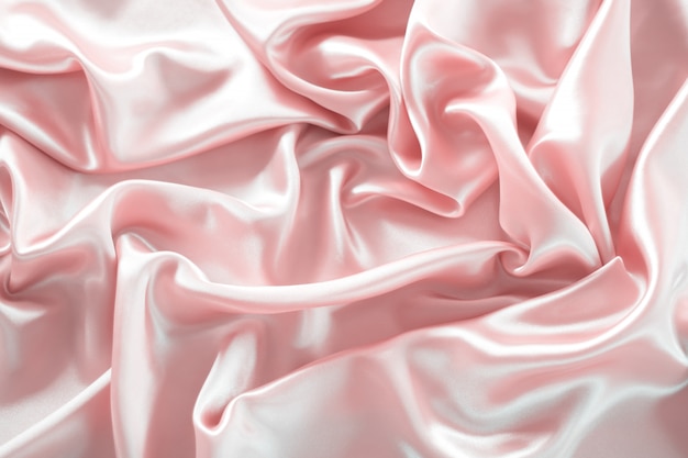 raso di seta di consistenza della seta rosa per sfondo astratto