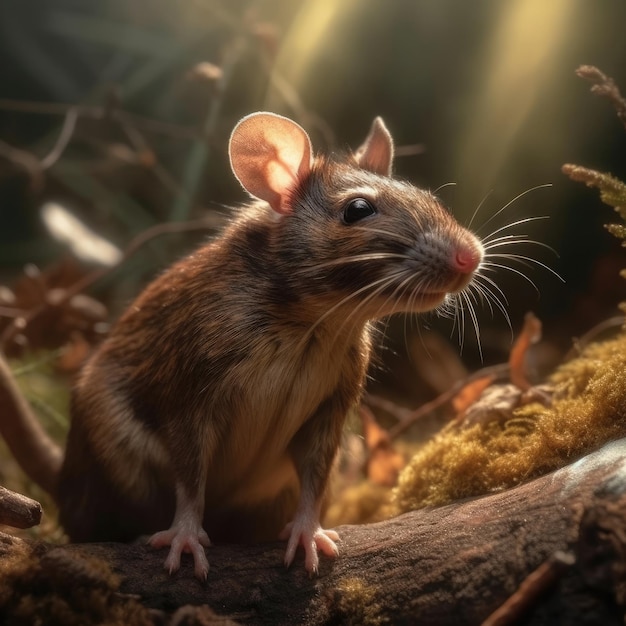 Ratto nell'habitat naturale AI generativo