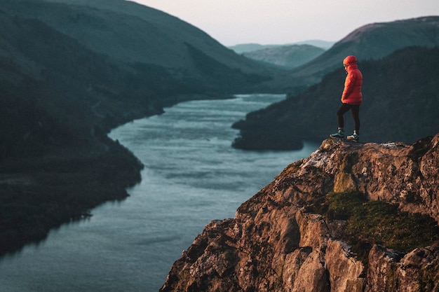 Raven Crag e Thirlmere serbatoio nel Lake District in Inghilterra